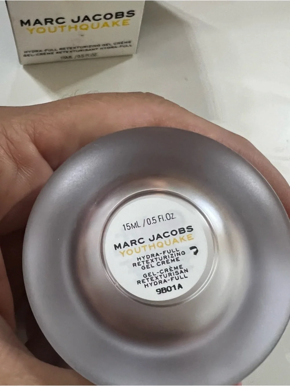 Marc Jacobs White & Yellow Youthquake Gel Crème Box